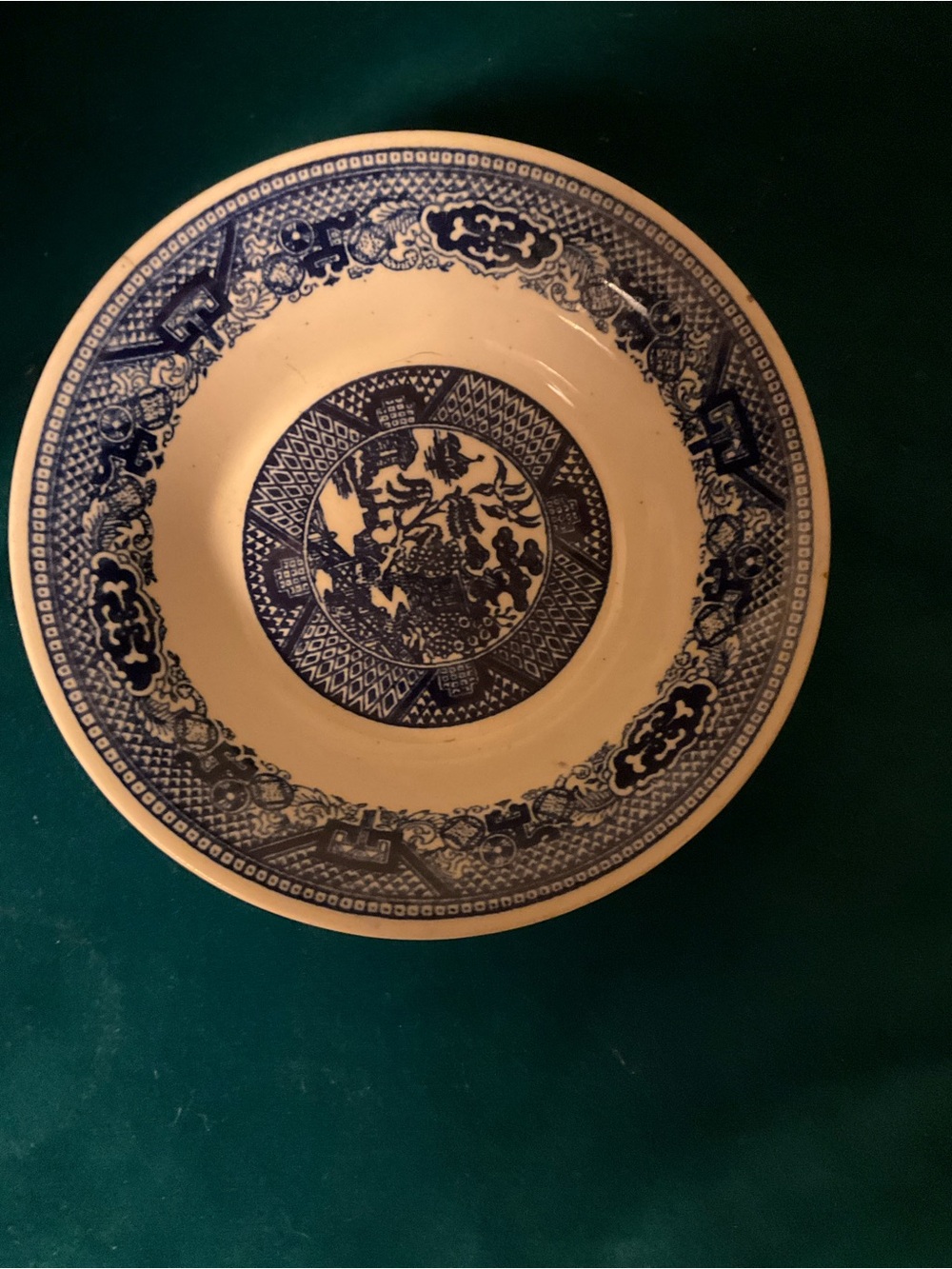 Vintage 3 Willow Ware by Royal China berry bowls
